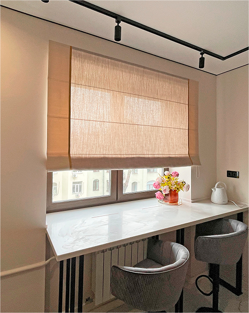 Римские шторы с кантом