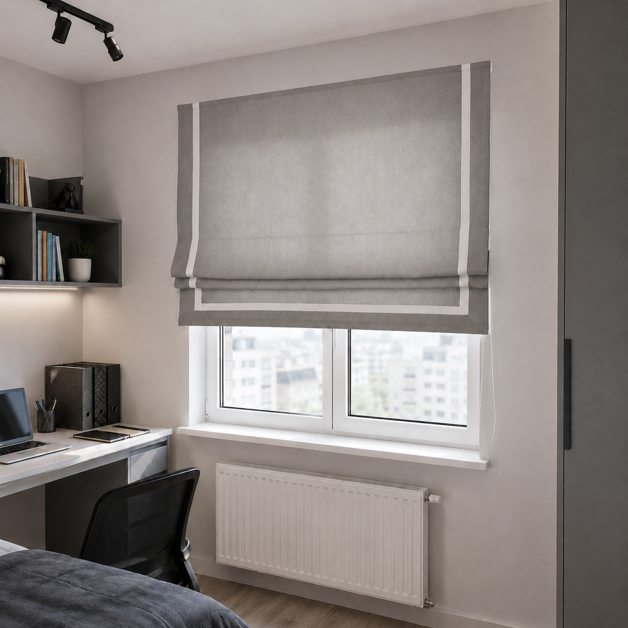 Римская штора Canvas Grey Frame