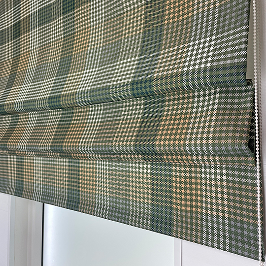 Римская штора в клетку Tartan color 4