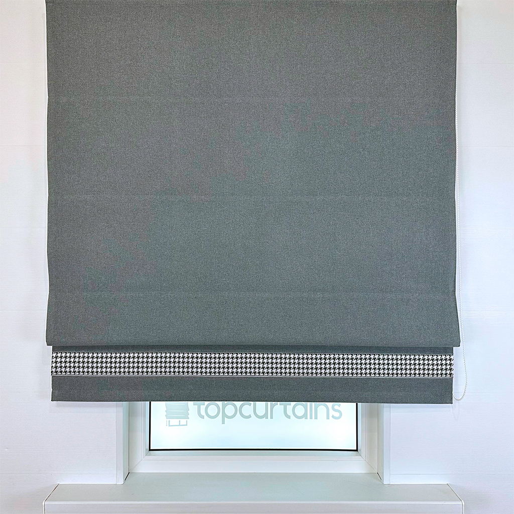 Римская штора блэкаут Eclipse Style темно серая 