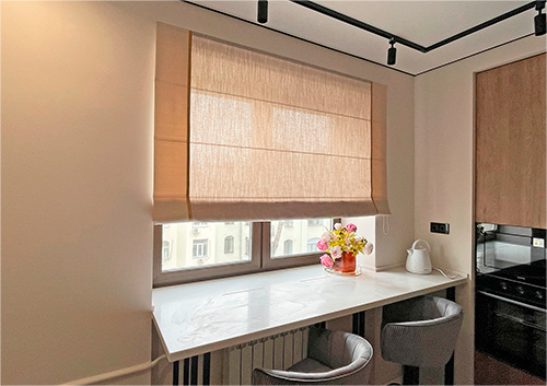 Римские шторы с кантом