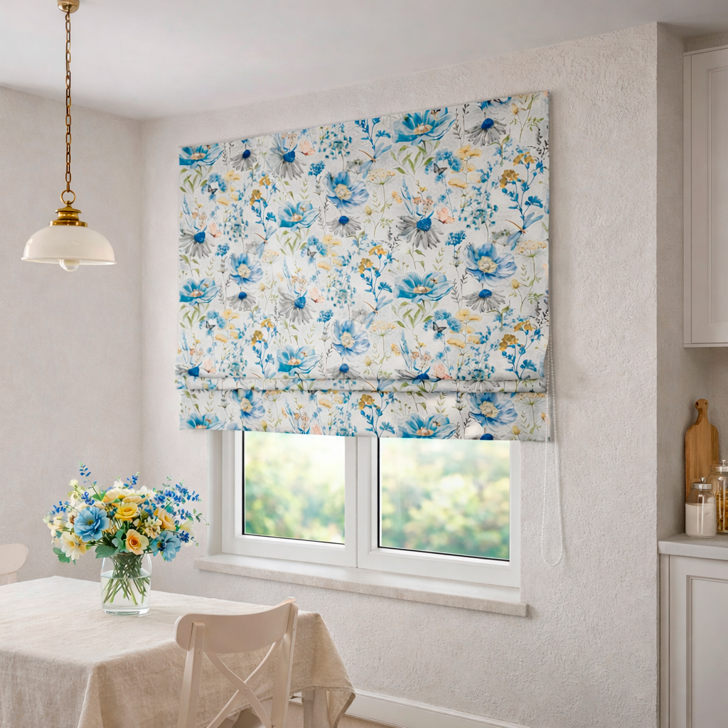 Римская штора из хлопка Summer Bliss