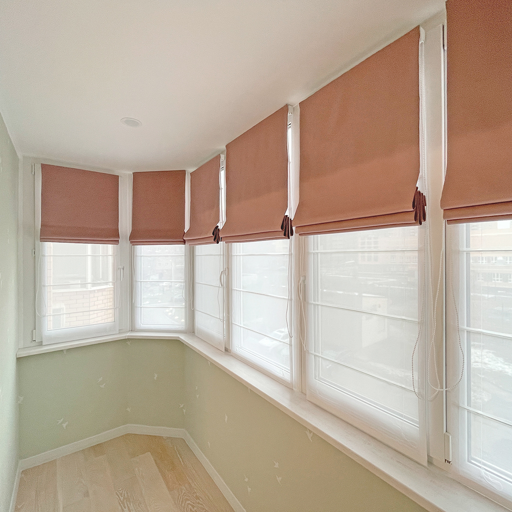 Двойная римская штора Grand Dimout день и ночь