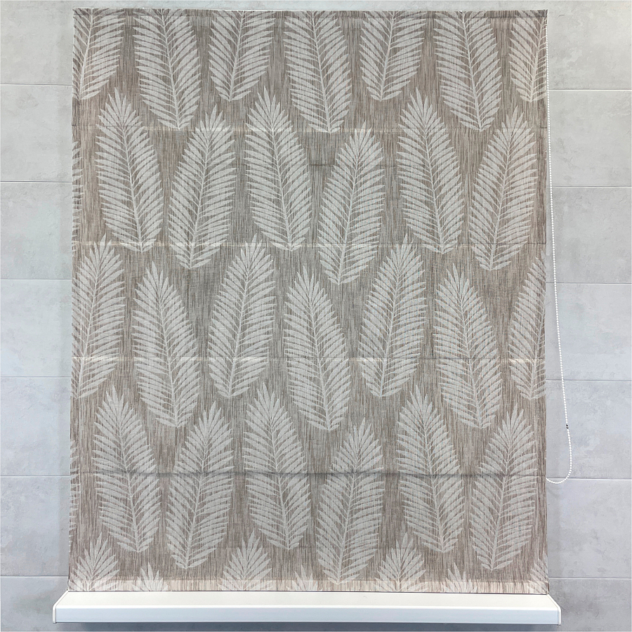 Ширина римской шторы Beige Fern от 40 до 250 см
