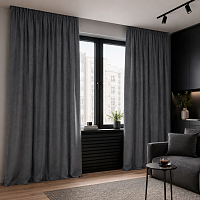 картинка Штора из темно серого блэкаута Eclipse от магазина Topcurtains
