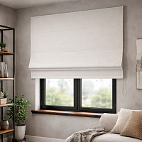 картинка Римская штора блэкаут White Cover от магазина Topcurtains