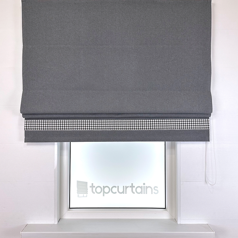 картинка Римская штора блэкаут Eclipse Style темно серая  от магазина Topcurtains