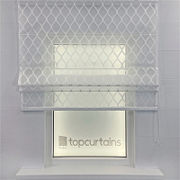 картинка Римская штора Sandglass, белая от магазина Topcurtains