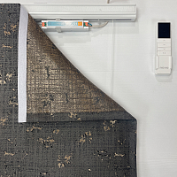 картинка Римская штора Mountain Gold графитовая от магазина Topcurtains