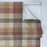 картинка Римская штора в клетку Tartan color 1 от магазина Topcurtains