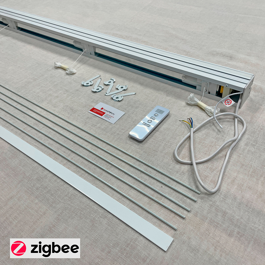 картинка Римский электрокарниз с Алисой Zigbee A-OK AM35 от магазина Topcurtains