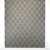 картинка Двойная римская штора Geometrics, коричневая от магазина Topcurtains