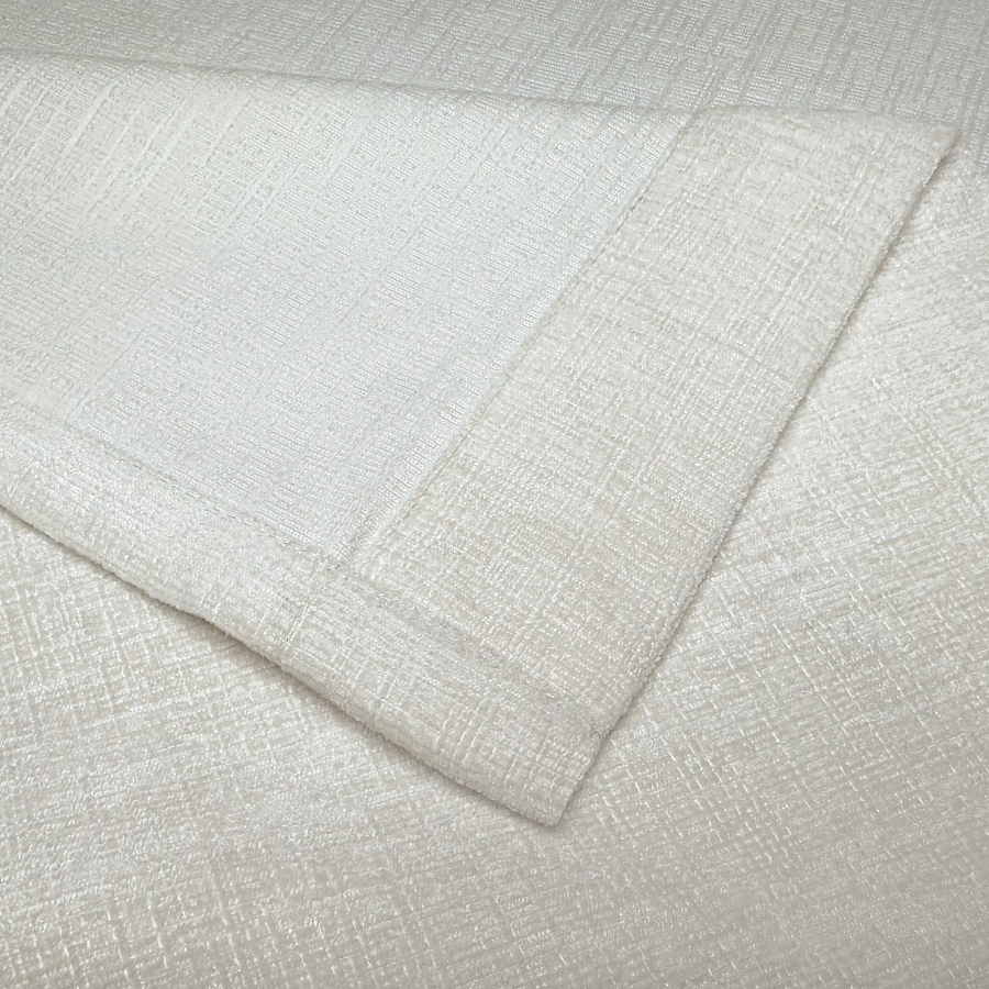 картинка Штора из белого шeнилла Chenille Milk от магазина Topcurtains