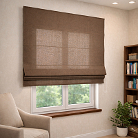 картинка Римская штора Inspire Elegance коричневая от магазина Topcurtains