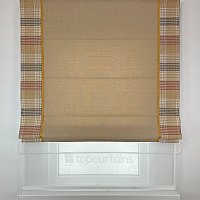 картинка Двойная римская штора день-ночь Inspire Elegance Tartan темно-бежевая от магазина Topcurtains