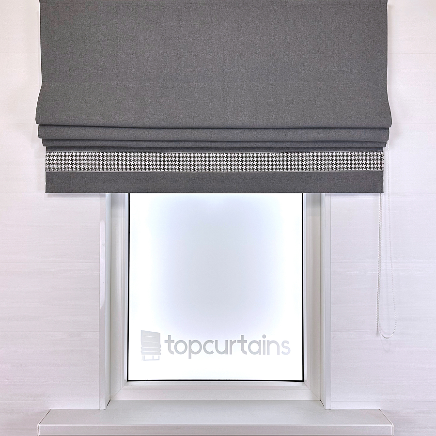 картинка Римская штора блэкаут Eclipse Style темно серая  от магазина Topcurtains