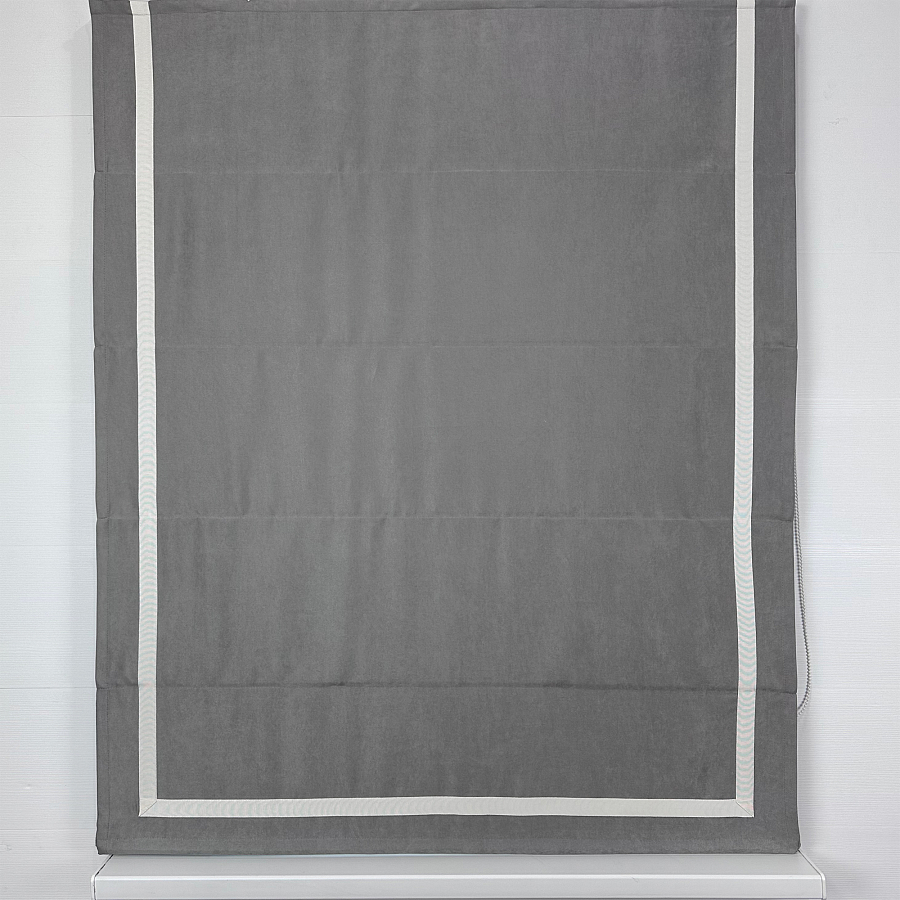 картинка Римская штора Canvas Grey Frame от магазина Topcurtains