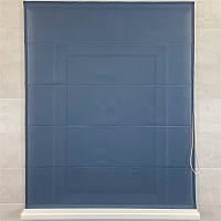 картинка Римская штора Flax Melody, синяя от магазина Topcurtains
