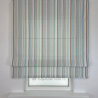картинка Римская штора Candy Stripes голубая от магазина Topcurtains