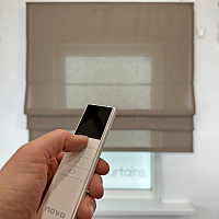 картинка Римская штора Flax Melody, коричневая от магазина Topcurtains