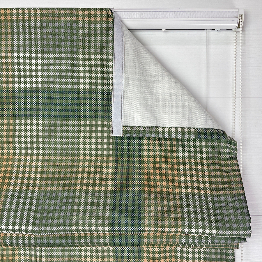 картинка Римская штора в клетку Tartan color 4 от магазина Topcurtains