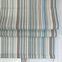 картинка Римская штора Candy Stripes голубая от магазина Topcurtains