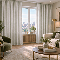 картинка Штора из жаккарда с орнаментом Sorrento Linen от магазина Topcurtains