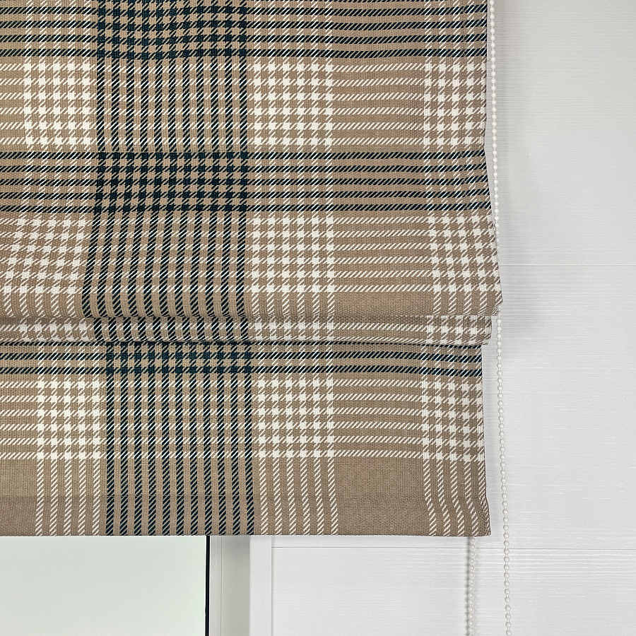 картинка Римская штора в клетку Tartan color 2 от магазина Topcurtains