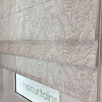 картинка Римская штора из хлопкового полупрозрачного тюля Florentino от магазина Topcurtains