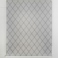 картинка Двойная римская штора Geometrics с тюлем, серая от магазина Topcurtains