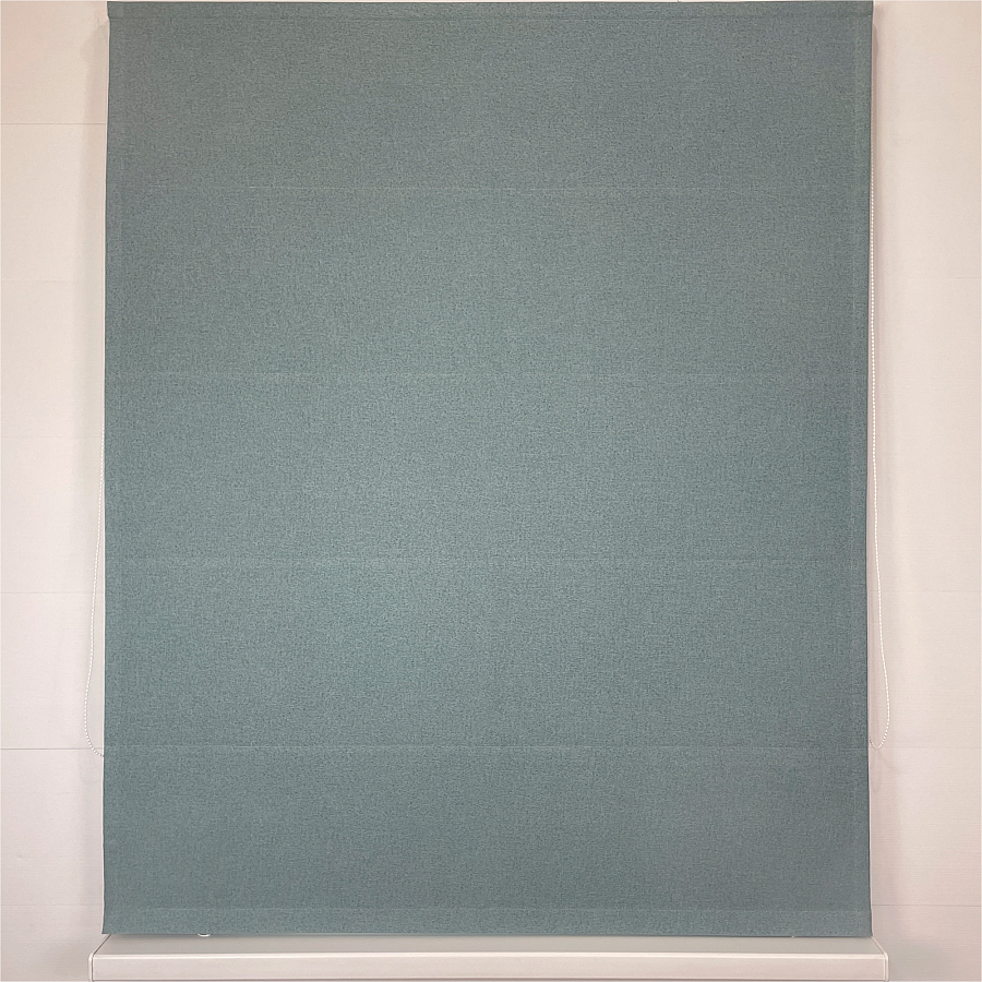 картинка Двойная римская штора Eclipse бирюзовый блэкаут с тюлем от магазина Topcurtains