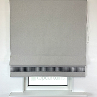 картинка Римская штора блэкаут Eclipse Style светло серая от магазина Topcurtains