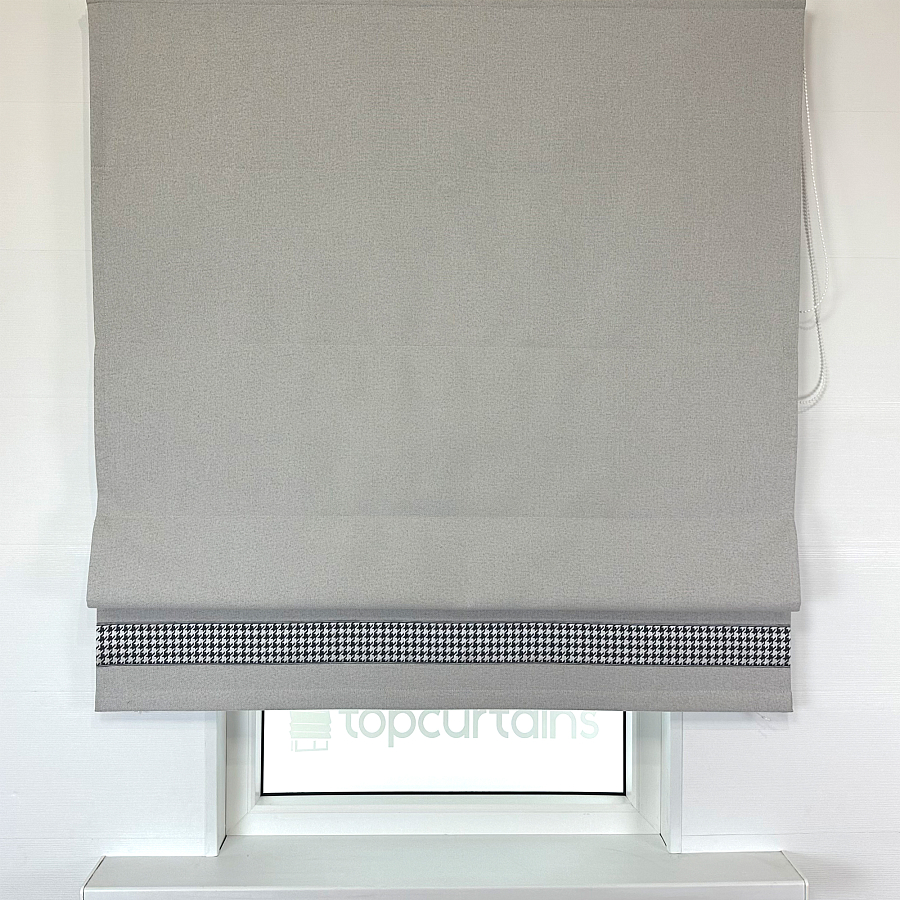 картинка Римская штора блэкаут Eclipse Style светло серая от магазина Topcurtains