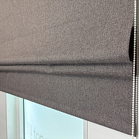 картинка Римская штора блэкаут Brown Cover от магазина Topcurtains