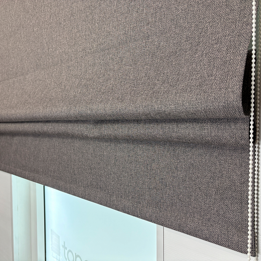 картинка Римская штора блэкаут Brown Cover от магазина Topcurtains