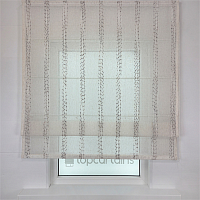 картинка Римская штора из бежевого прозрачного тюля Scandi light от магазина Topcurtains