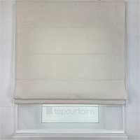 картинка Двойная римская штора Chenille Milk с тюлем от магазина Topcurtains