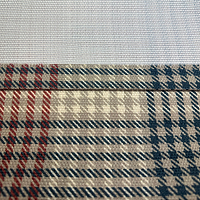 картинка Штора из рогожки в клетку Tartan красный от магазина Topcurtains
