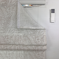 картинка Римская штора из хлопкового полупрозрачного тюля Florentino от магазина Topcurtains