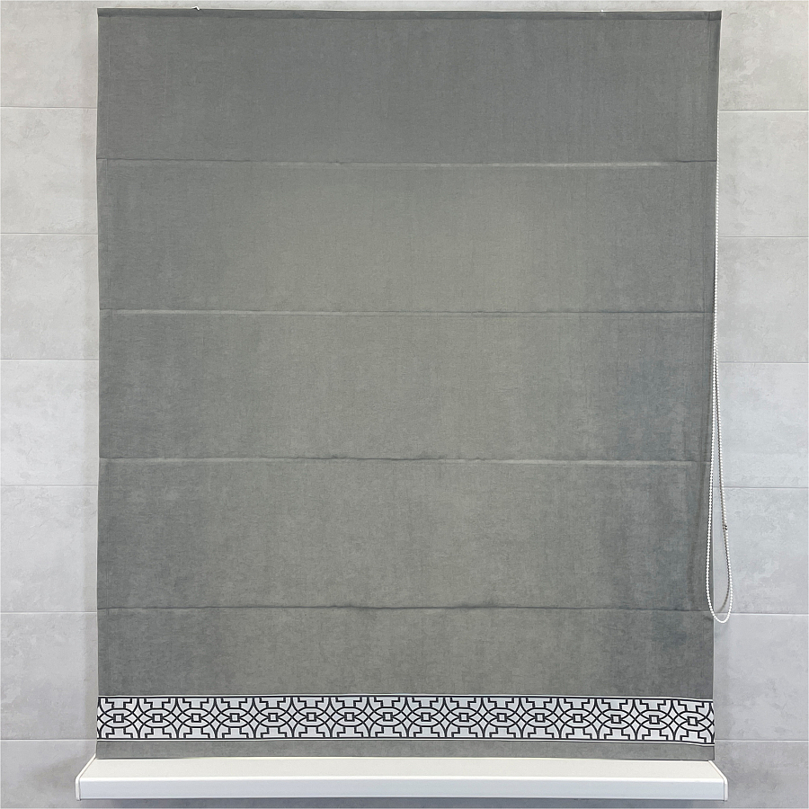 картинка Римская штора Canvas Grey Style от магазина Topcurtains