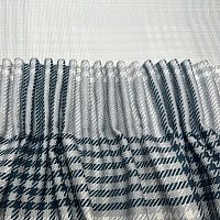 картинка Штора из рогожки в клетку Tartan серый от магазина Topcurtains