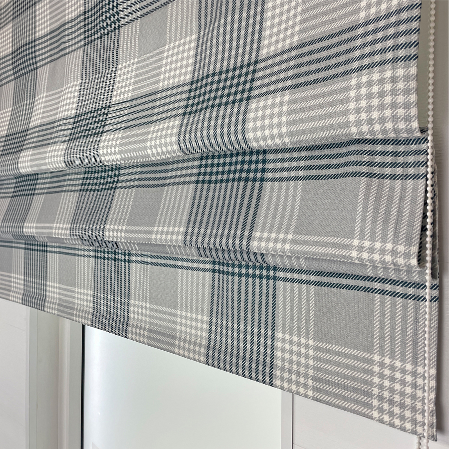 картинка Римская штора в клетку Tartan color 3 от магазина Topcurtains