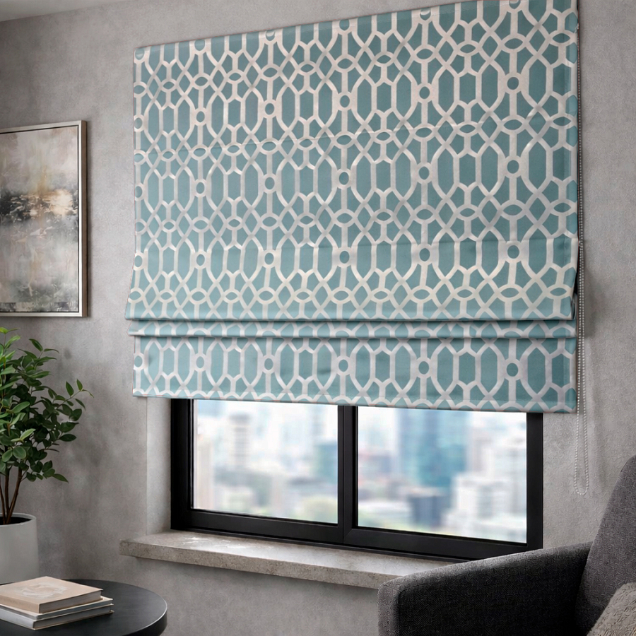 картинка Римская штора Silver Weave от магазина Topcurtains