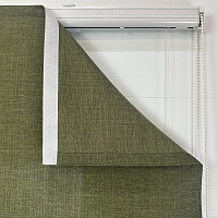картинка Римская штора Inspire Elegance темно-зеленая от магазина Topcurtains