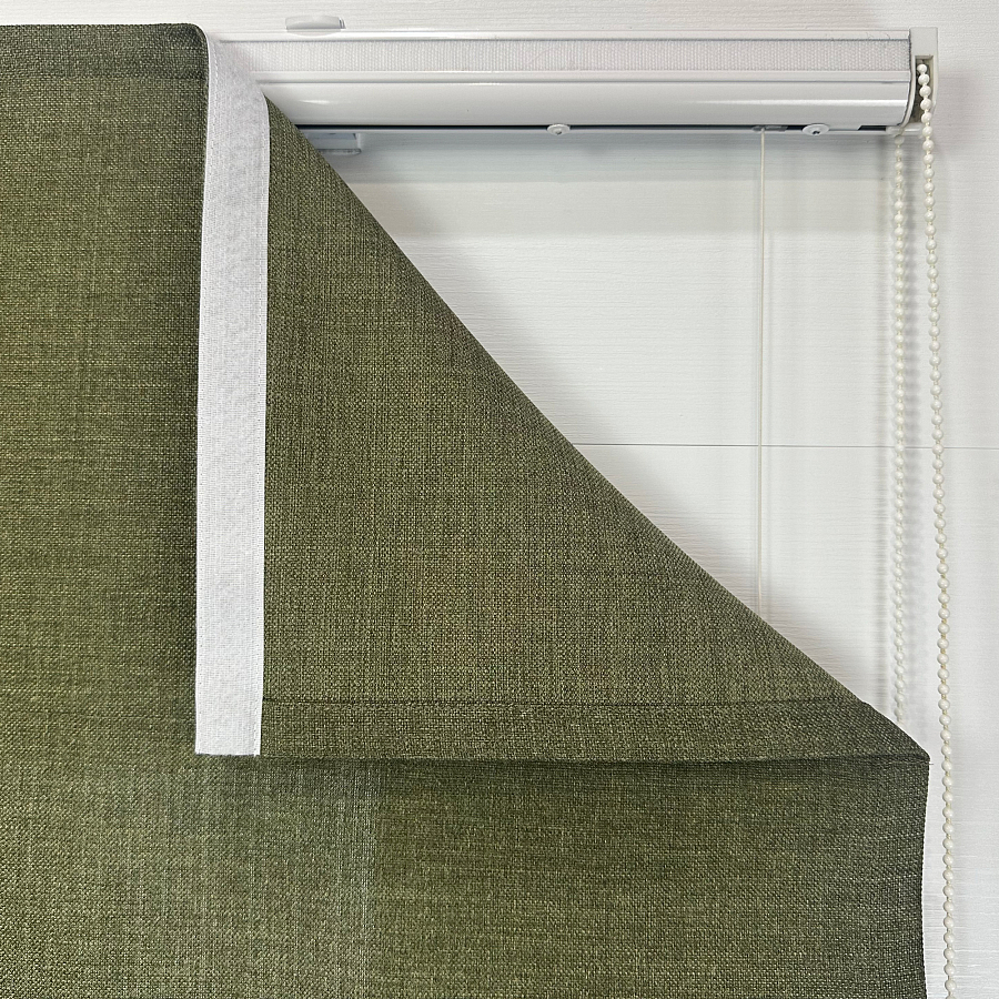 картинка Римская штора Inspire Elegance темно-зеленая от магазина Topcurtains