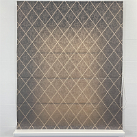 картинка Римская штора Geometrics, коричневая от магазина Topcurtains