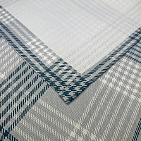 картинка Штора из рогожки в клетку Tartan серый от магазина Topcurtains