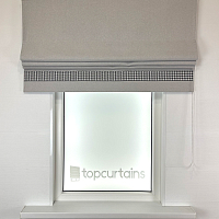 картинка Римская штора блэкаут Eclipse Style светло серая от магазина Topcurtains