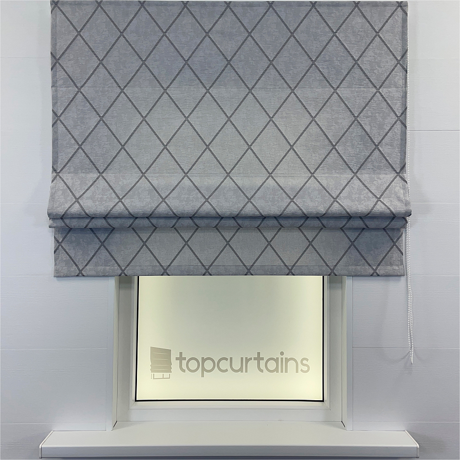 картинка Римская штора Geometrics, серая от магазина Topcurtains