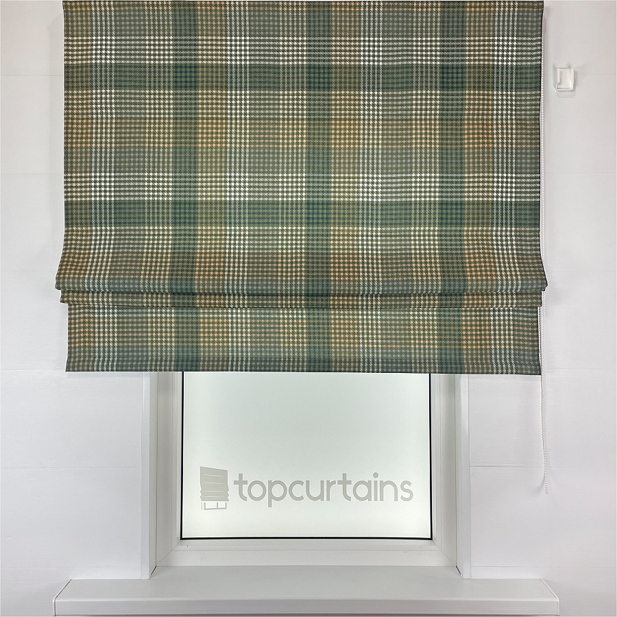 картинка Римская штора в клетку Tartan color 4 от магазина Topcurtains